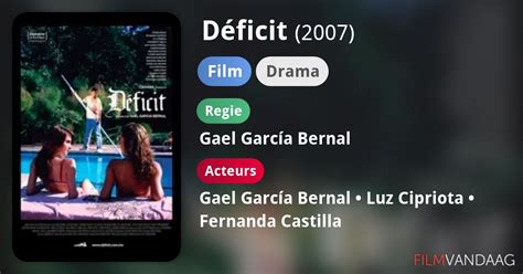 Déficit (2007) film online,Gael García Bernal,Andrés Almeida,Fernanda Castillo,Luz Cipriota,Dagoberto Gama